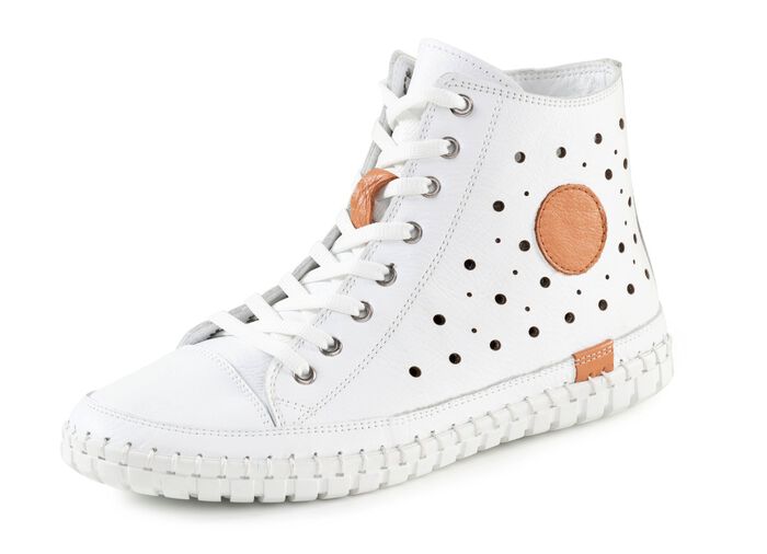 Gemini, sommerliche Damen-Boots, Weite G, mit herausnehmbarem Fussbett WEISS