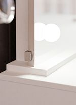 Schminktisch mit LED-Beleuchtung WEISS MATT