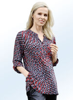 Shirt-Tunika mit dekorativer F&auml;ltelung 