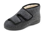 Stiefelette aus weichem Filz ANTHRAZIT