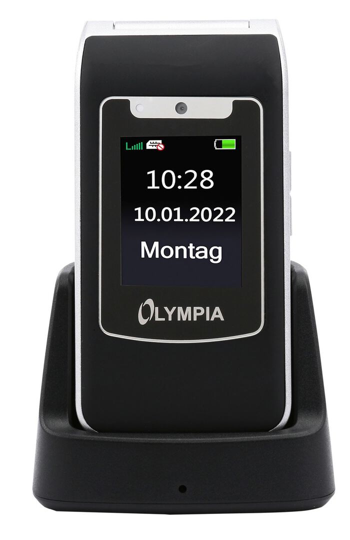 Olympia Style-Duo Klapphandy mit extra grosser Schrift SCHWARZ