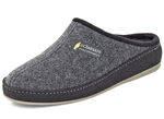 Atmungsaktive Herren-Hausschuhe, mit anatomisch geformtem Fussbett ANTHRAZIT-SCHWARZ