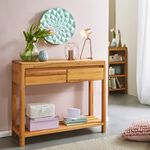 Konsolentisch aus Massivholz in ge&ouml;lter Ausf&uuml;hrung 