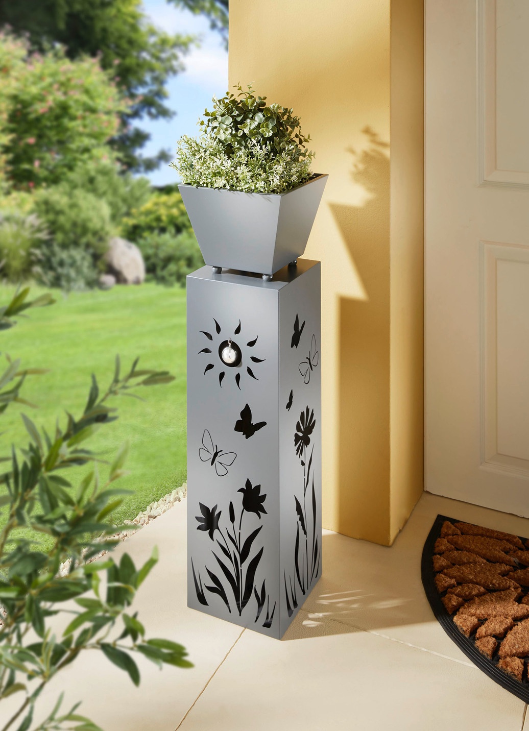 kunstblumen im blumenkasten Knstlicher Blumenkasten mit UV-Schutz